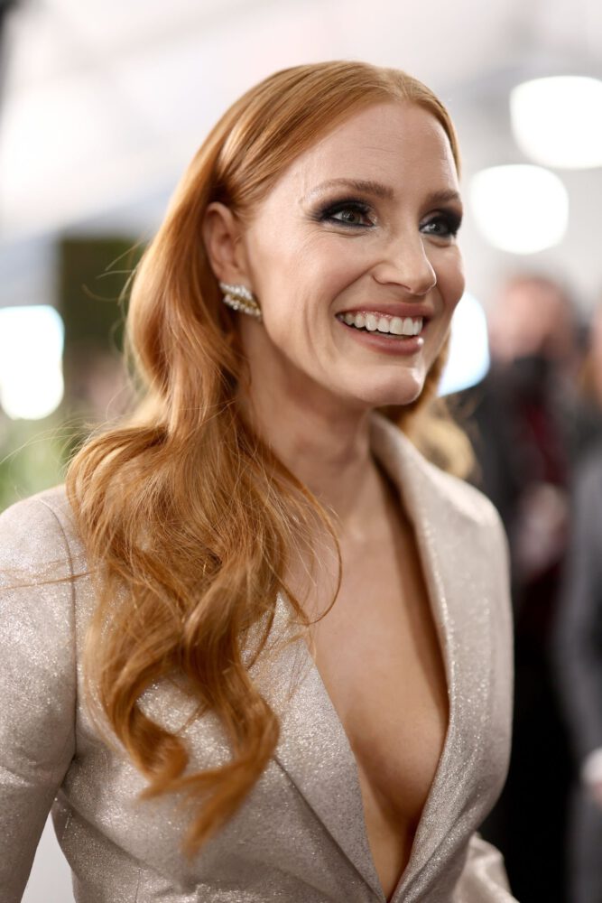 Jessica Chastain Beautiful Braless Boobs