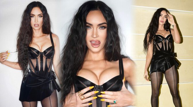 Megan Fox – Beautiful Boobs and Upskirt in a Sexy Photoshoot