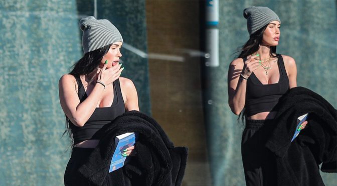Megan Fox – Sexy Boobs in Big Cleavage at Elite Aesthetics in Los Angeles