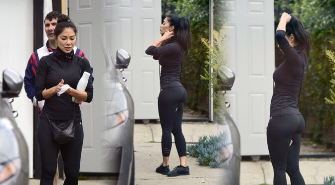 Nicole Scherzinger – Sexy Ass in Spandex Pants Out in Los Angeles