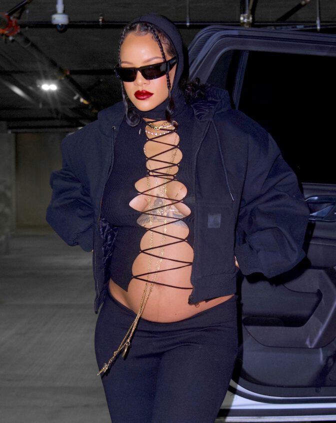 Rihanna Braless Breasts