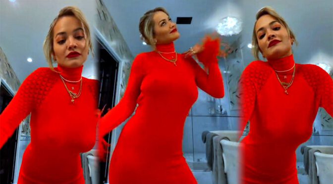 Rita Ora – Braless Breasts and Pokies in a Sexy Dance Video