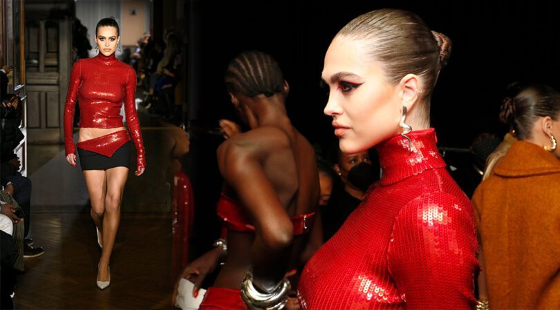 Amelia Gray Hamlin – Sexy Catwalk at TRESemme x LaQuan Smith Fashion Show in New York