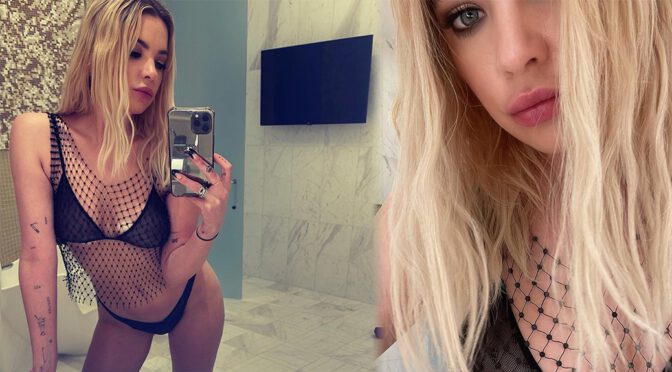 Ashley Benson – Beautiful Body in a Sexy See-Through Bra