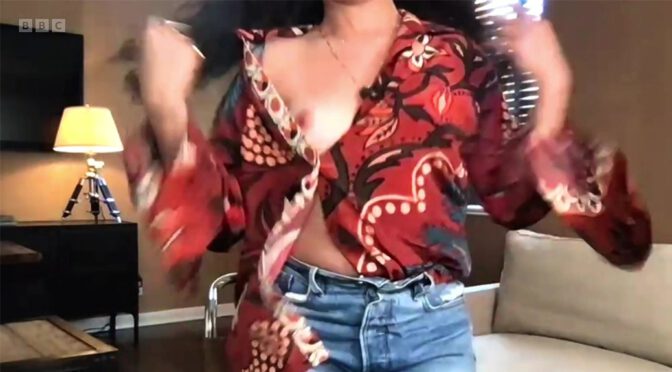 Camila Cabello – Sexy Boob and Nipslip on The One Show in London (NSFW) (Video)