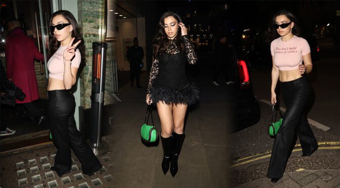 Charli XCX – Sexy Boobs & Legs Out in London