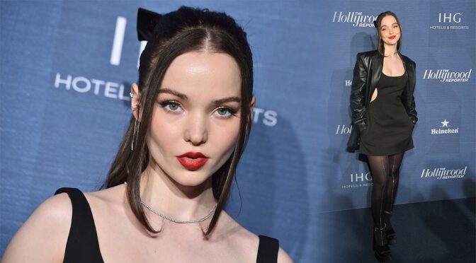 Dove Cameron – Beautiful in Black Pantyhose at The Hollywood Reporter’s Oscar Nominees Night in Beverly Hills