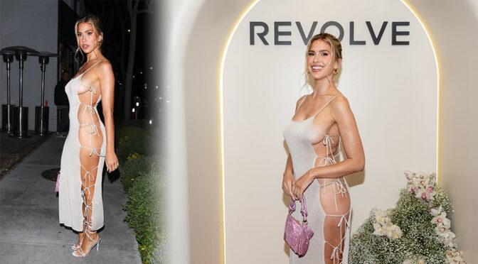 Kara Del Toro – Stunning Braless Boobs in a Skimpy Dress at Revolve Social Club Grand Re-Opening in Los Angeles