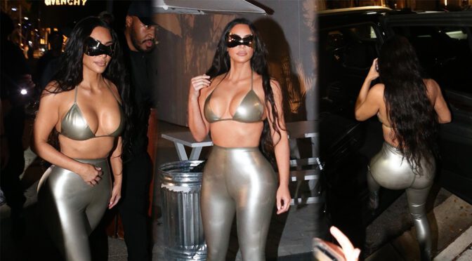 Kim Kardashian – Fantastic Boobs and Big Ass at SKIMS Pop-Up in Miami