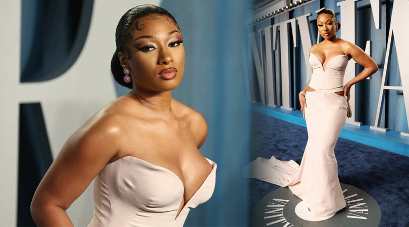 Megan Thee Stallion – Sexy Big Boobs at Vanity Fair Oscar Party in Beverly Hills