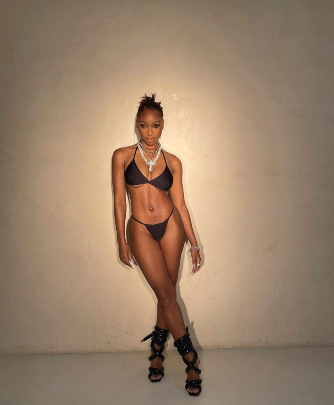 Normani Kordei In Bra And Thong Panties