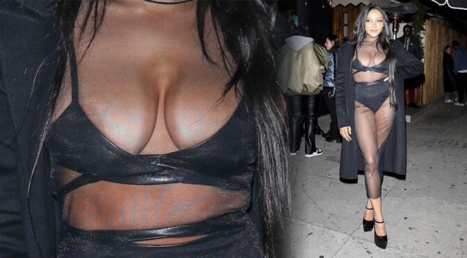 Tinashe – Gorgeous Boobs and Nipslip at Justin Bieber’s Concert Afterparty in West Hollywood