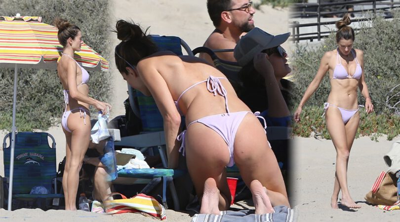 Alessandra Ambrosio – Sexy Ass and Boobs in a Tiny Bikini on a Beach in Santa Monica