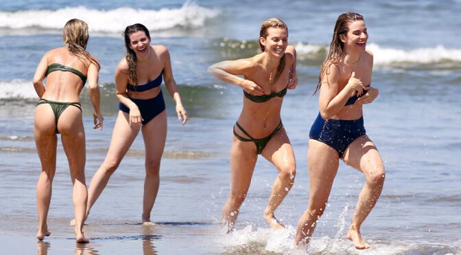 AnnaLynne McCord – Fantastic Ass in a Tiny Thong Bikini on a Beach in Santa Monica