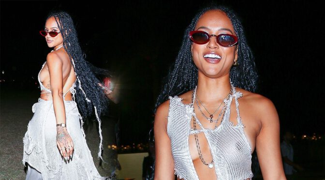 Karrueche Tran Sexy Dark Nipples