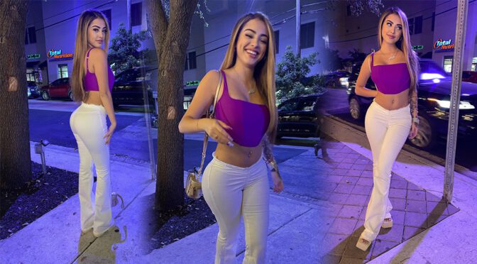 Malu Trevejo – Gorgeous Body in a Sexy White Pants & Tiny Top