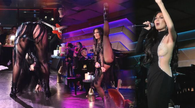 Nicole Scherzinger – Braless Boobs and Sexy Ass on Stage at Sun Rose in Los Angeles