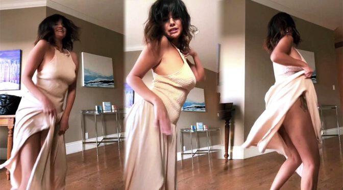Selena Gomez – Fantastic Legs and Braless Boobs in a Sexy Dance Video