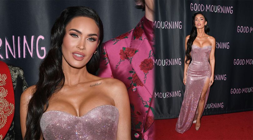 Megan Fox – Beautiful Boobs in Big Cleavage at “Good Mourning” Premiere in Beverly Hills