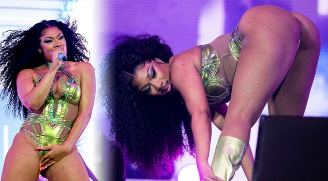 Megan Thee Stallion – Sexy Big Ass in Thong on Stage at Coachella in Indio
