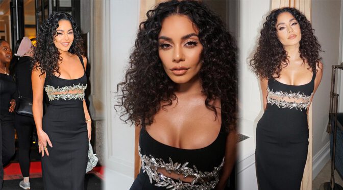 Vanessa Hudgens – Beautiful Boobs in Cleavage Out in New York
