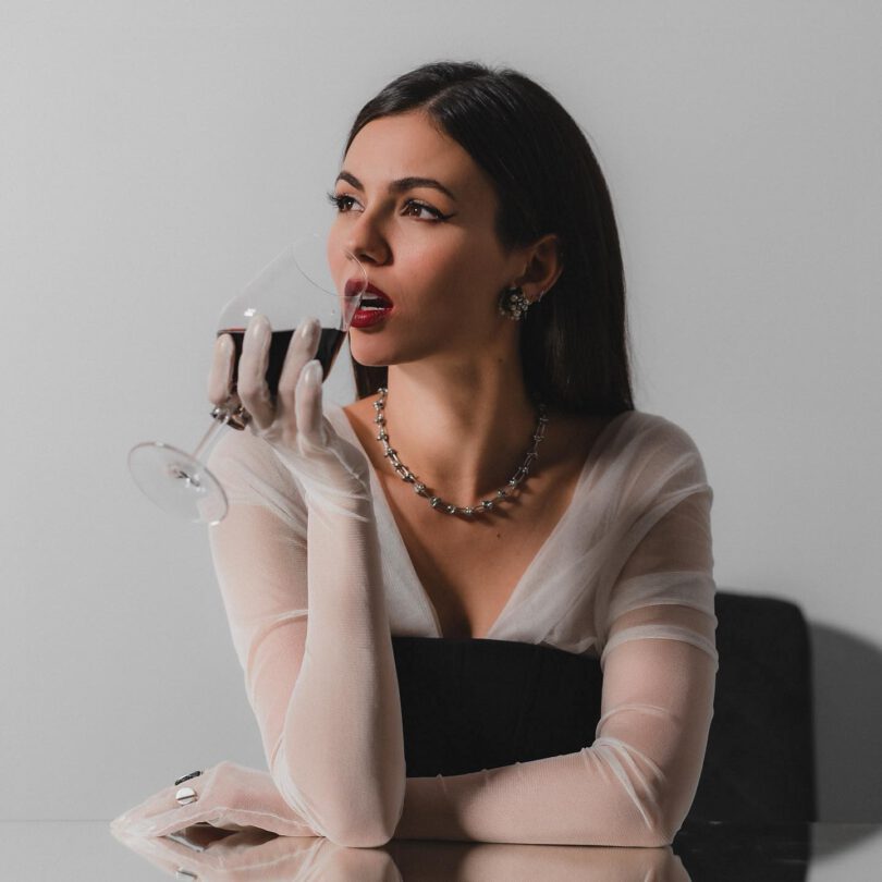 Victoria Jusitce Beautiful Dress