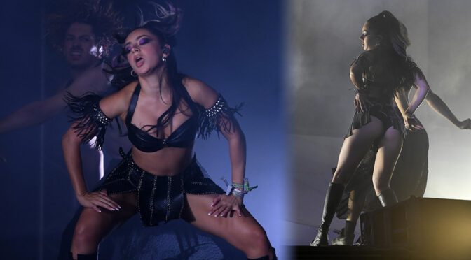 Charli XCX Shows Sexy Stage on Stage at Glastonbury Music Festival