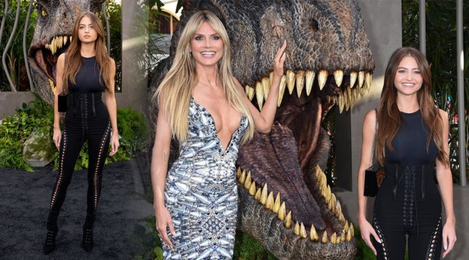 Leni Klum Gorgeous & Busty at “Jurassic World: Dominion” Premiere in Hollywood