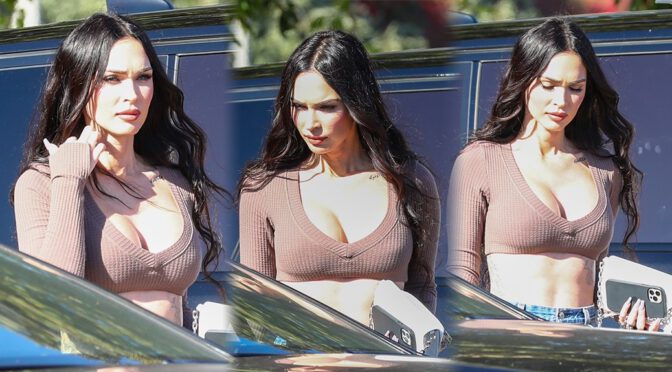 Megan Fox’s Beautiful Big Boobs at Nobu in Malibu