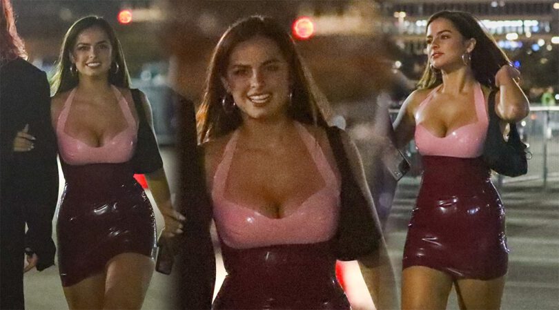 Addison Rae Shows Legs and Boobs at The Kia Forum in Inglewood