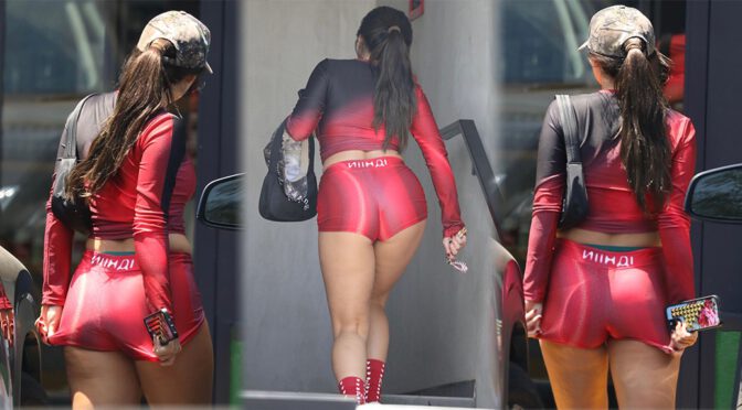 Addison Rae Shows Sexy Legs and Ass in Tiny Shorts Out in West Hollywood