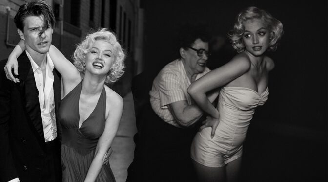 Ana de Armas Gorgeous in “Blonde” Movie Promos