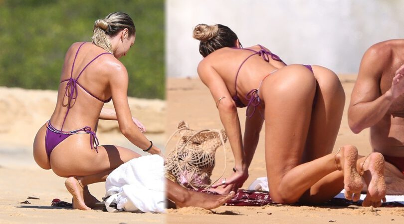 Candice Swanepoel’s Fantastic Ass in Thong Bikini in Trancoso