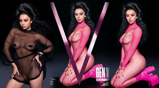 Charli XCX Shows Braless Naked Boobs in V Magazine (Issue 137)