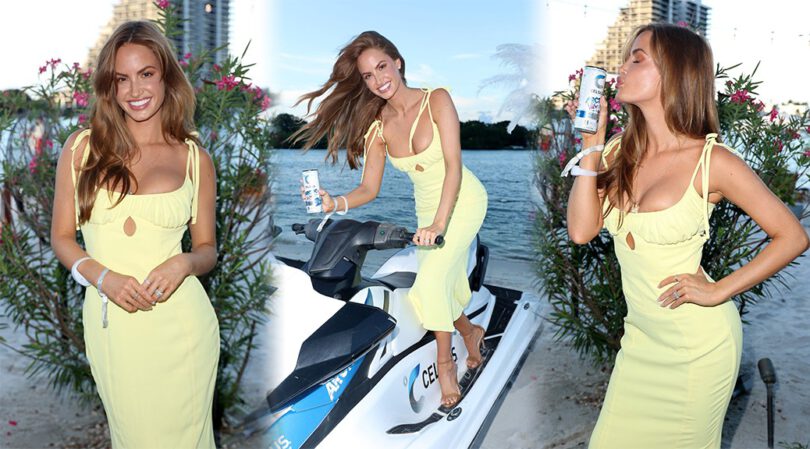 Haley Kalil’s Sexy Boobs at CELSIUS Arctic Vibe Launch Party in Miami Beach