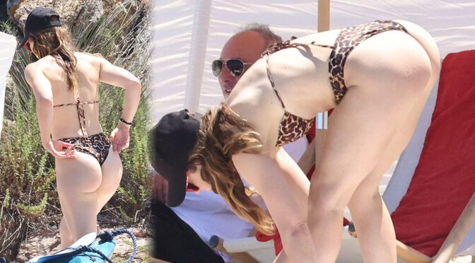 Jessica Biel Flaunts Spectacular Ass on a Beach in Sardinia