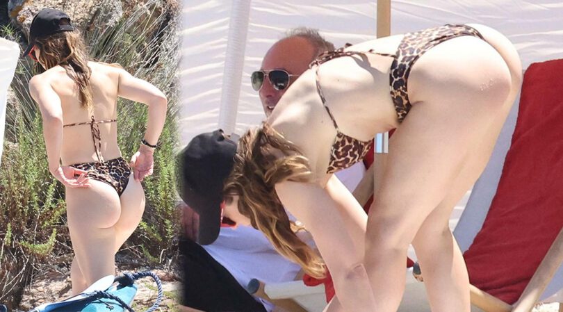 Jessica Biel Flaunts Spectacular Ass on a Beach in Sardinia