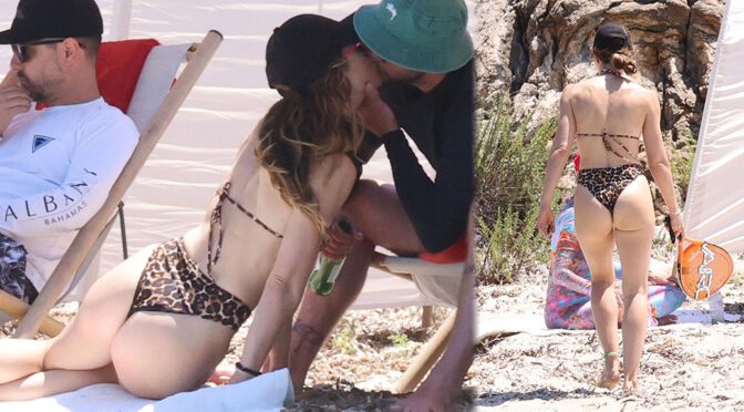 Jessica Biel Flaunts Spectacular Ass in Bikini in Sardinia