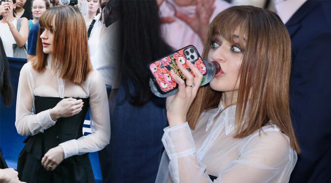 Joey King Shows Gorgeous Boobs at “Bullet Train” Premiere in Paris