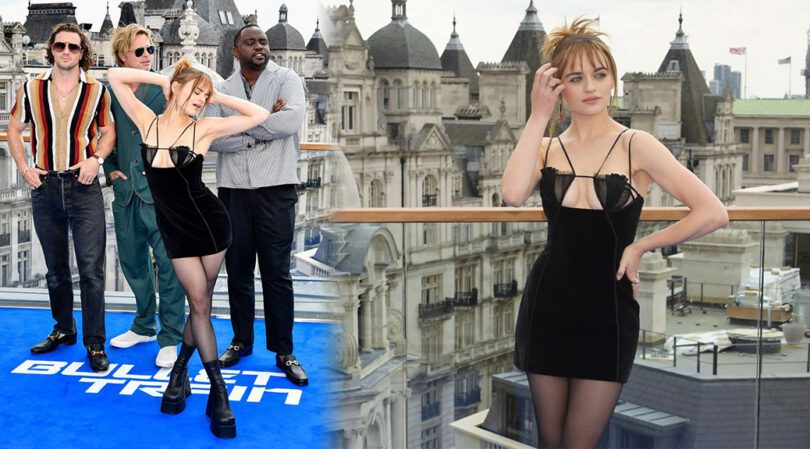 Joey King Shows Sexy Braless Boobs at “Bullet Train” Photocall in London