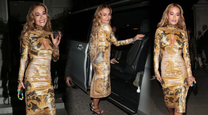 Rita Ora’s Beautiful Boobs at Vas J Morgan’s Pride Party in London