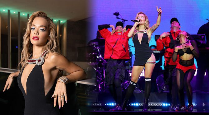 Rita Ora’s Gorgeous Body in Sexy Dress at W Algarve Event in Albufeira, Portugal
