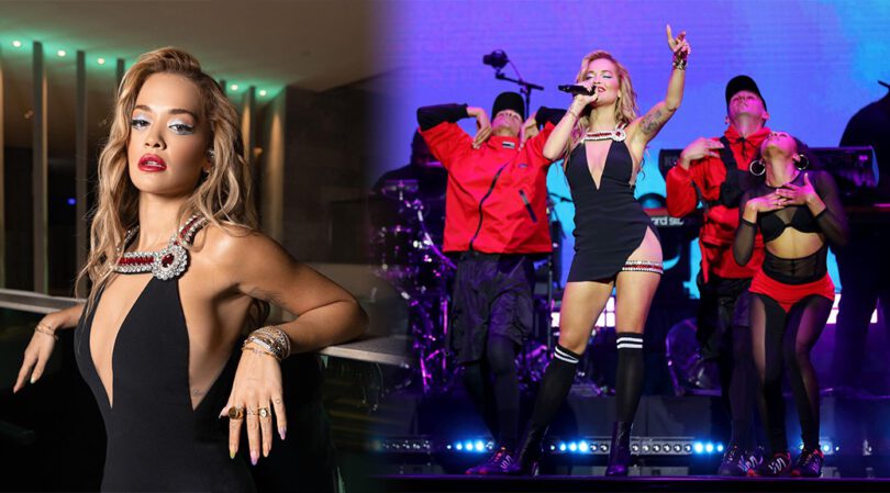 Rita Ora’s Gorgeous Body in Sexy Dress at W Algarve Event in Albufeira, Portugal