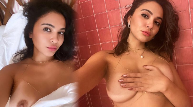 Stella Hudgens Expose Gorgeous Boobs and Nipples in a Topless Pictures (NSFW)