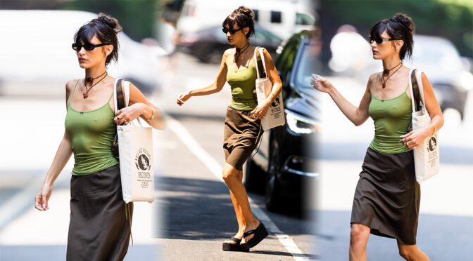 Bella Hadid’s Sexy Braless Pokies Out in New York