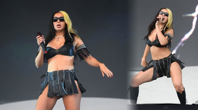 Charli XCX’s Sexy Legs and Panties at Leeds Festival in Leeds