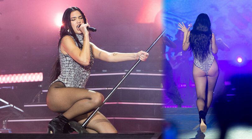 Dua Lipa Shows Sexy Ass on Stage in Budapest