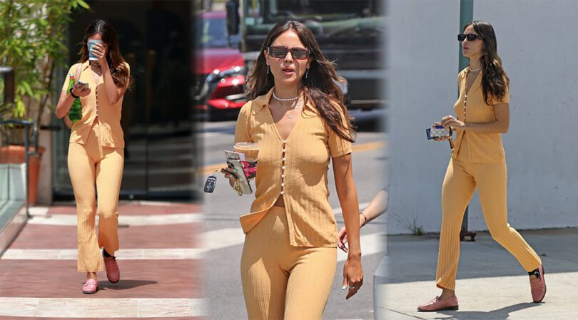 Eiza Gonzalez Gorgeous in a Sexy Braless Candids in West Hollywood