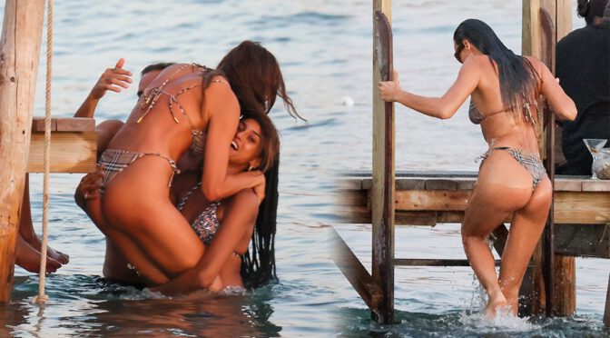 Irina Shayk Flaunts Perfect Ass in Thong Bikini in Ibiza