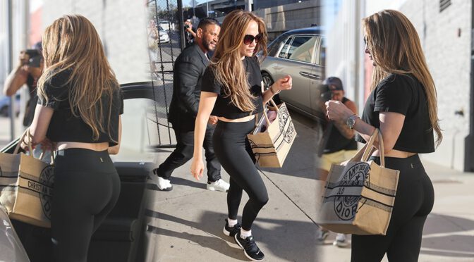 Jennifer Lopez Flaunts Sexy Big Ass Out in Los Angeles